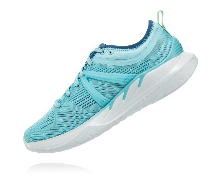 Hoka One One Koşu Ayakkabısı Kadın Mavi/Beyaz - Tivra - IS6413059